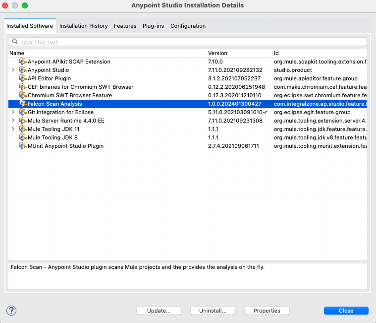 studio remove plugin installed plugin list