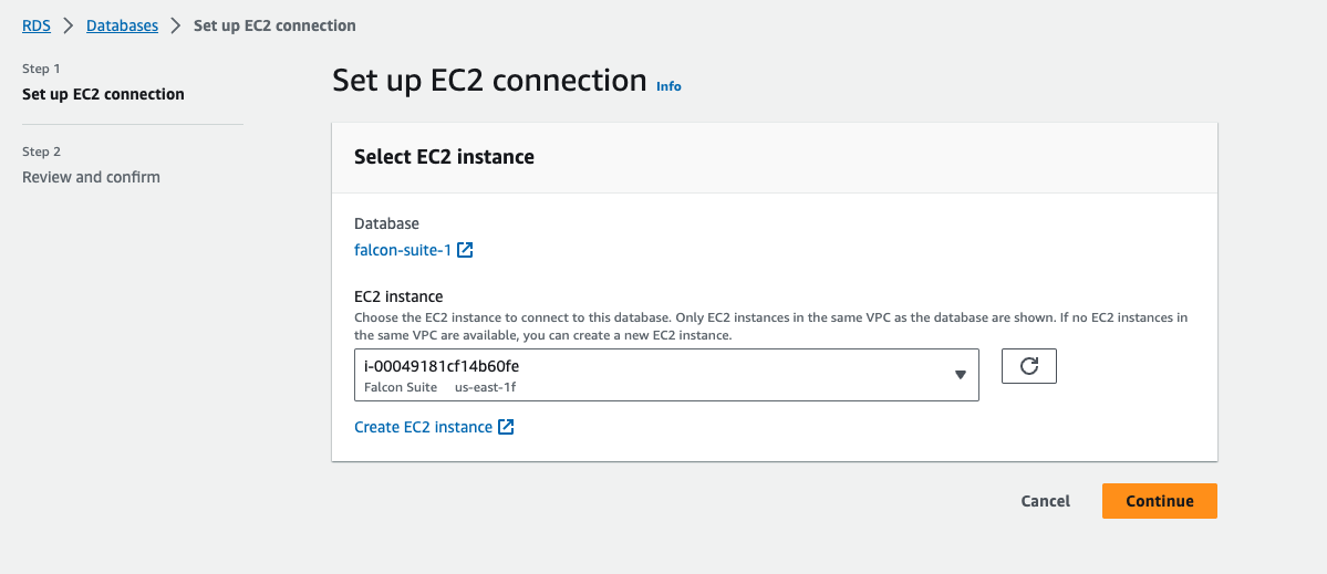 setup ec2 connection