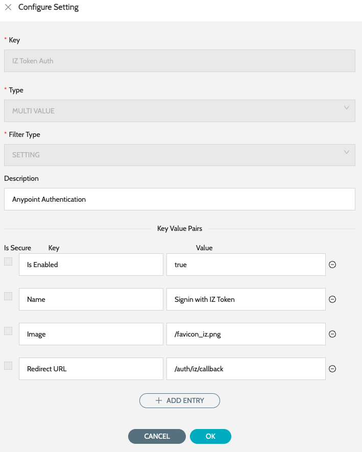 disable iz token