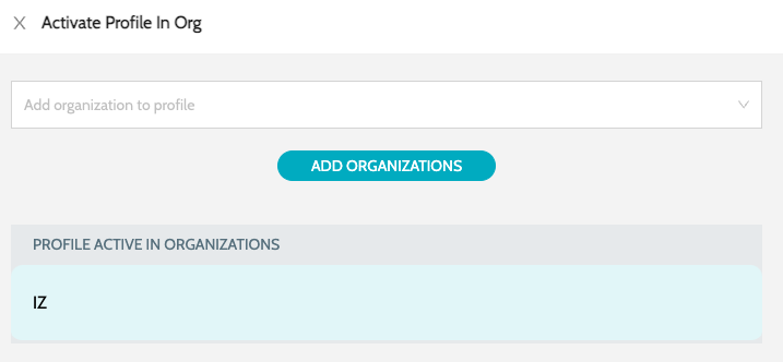 activate profile in org