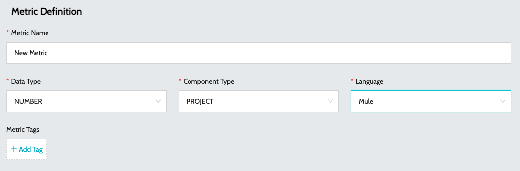 create metric1