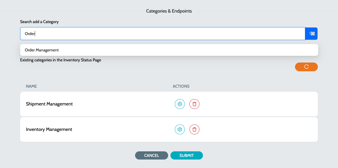 add categories