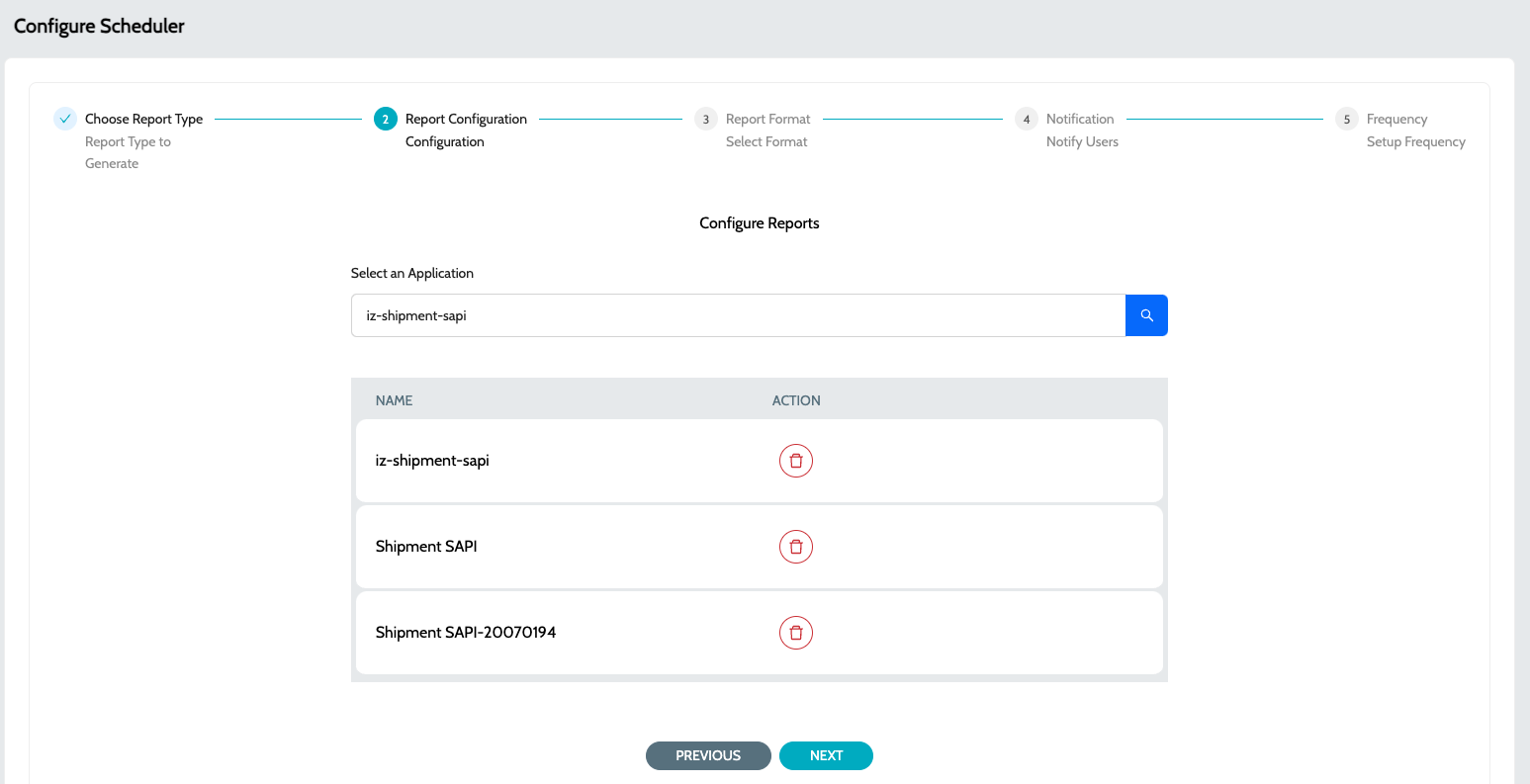 configure report schedule app 2
