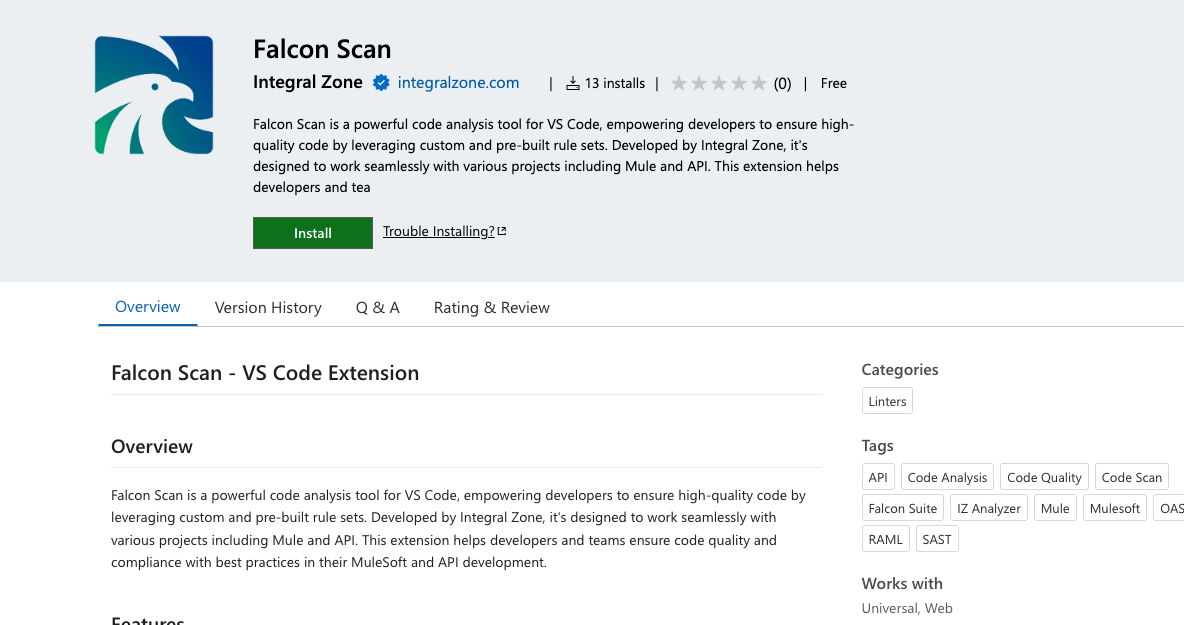falcon scan marketplace