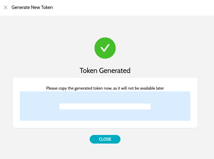 falcon token generated
