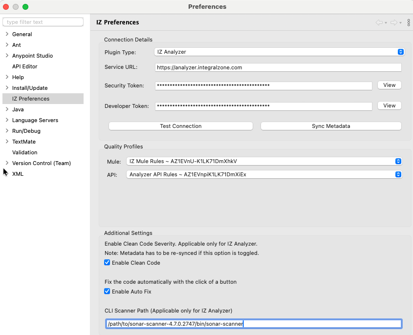 iz analyzer preferences v2