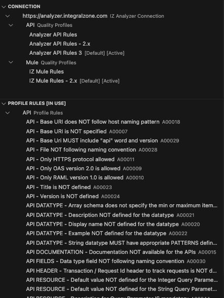 rules profiles