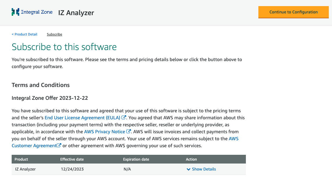aws configure