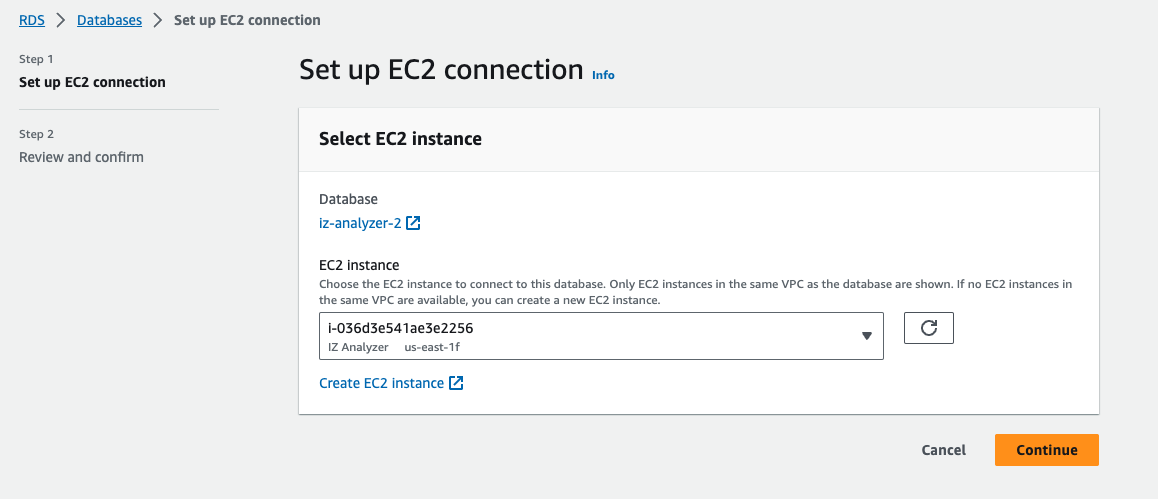setup ec2 connection