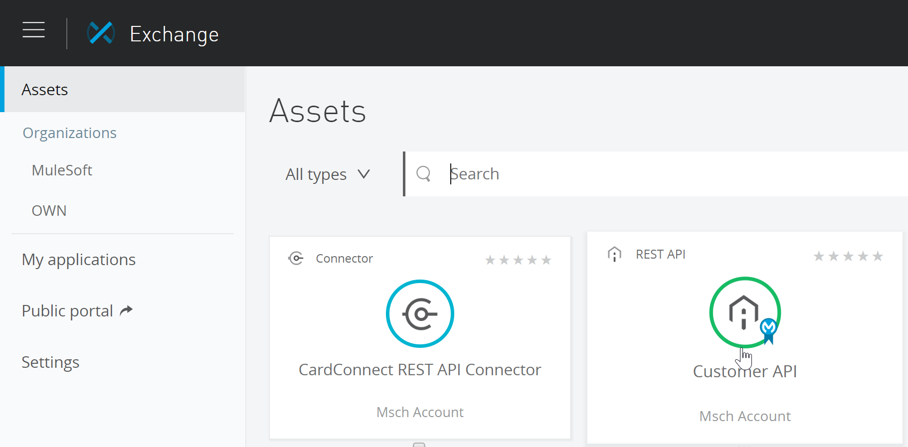 generate api api in exchange 71f33